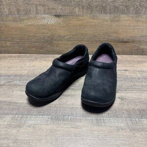 Dansko Patti Black Nubuck Leather Clog Women's Size EU 41